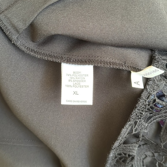 NWT New York & Co Soho Jeans Black Blazer with Jacket with Lace Detail XL - Picture 9 of 9